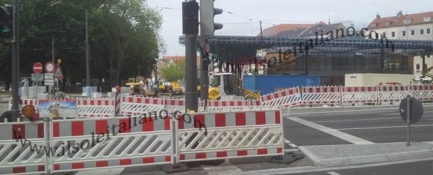 Il Cantiere per la Stazione dei Tram a Königsplatz