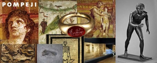 Alcuni reperti presenti alla mostra: "Pompeji - Leben auf dem Vulkan"
