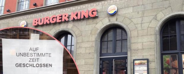 Monaco: una delle tante filiali della catena "Burger King" chiusa a tempo indefinito