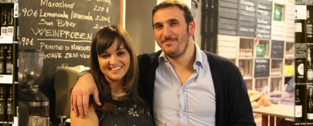 I titolari del Feinkost Valer: Brunella Petrecchia e Dario Valeri