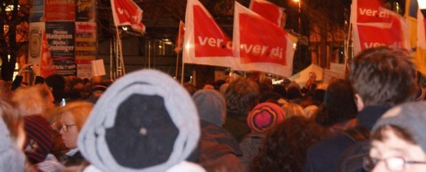 Monaco: manifestazione anti pegida (foto Carmen Romano)