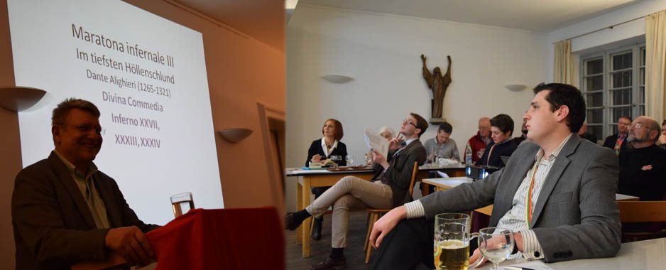Evento organizzato dalla Dante Alighieri: "Maratona infernale" - Relatore: Max Bauernfeind