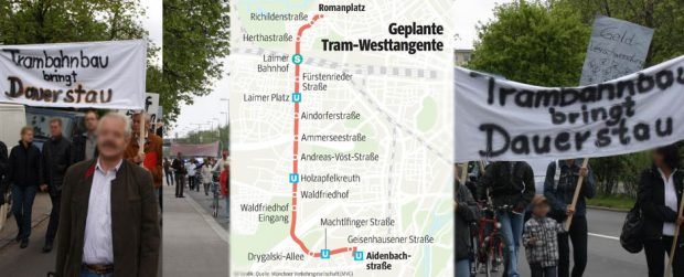 Monaco di Baviera: Nuova linea del tram, "Westtangente", scontro SPD - CSU