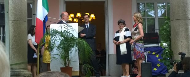 Il Console con il Segretario di Stato per l'educazione e la cultura della regione bavarese, Georg Eisenreich