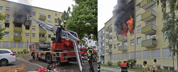 Incendio appartamento