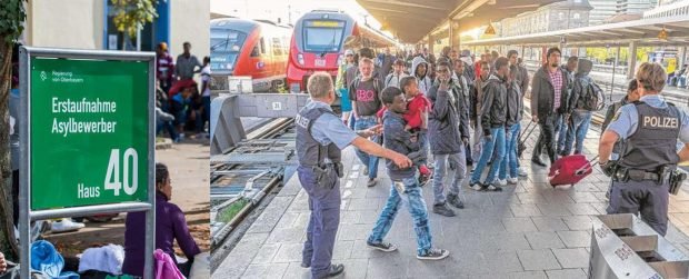 Rifugiati in stazione